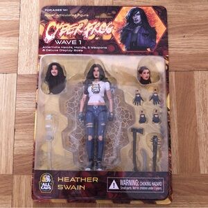 Cyberfrog Heather Swain All Caps Comics White T-shirt Action Figure